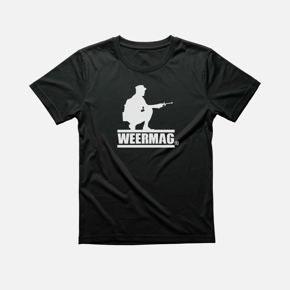 Weermag Alpha Tee black military-inspired t-shirt front