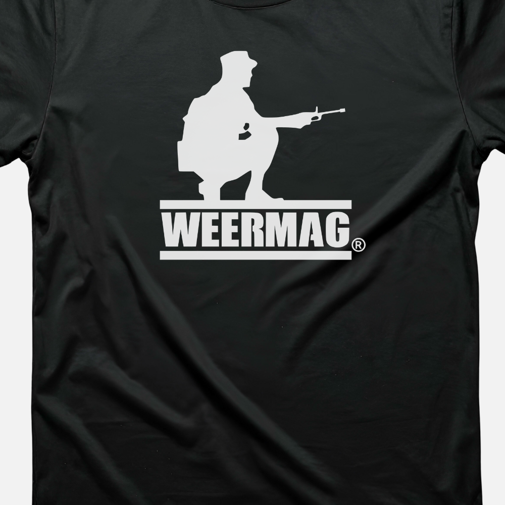 Weermag Alpha Tee black military-inspired t-shirt front
