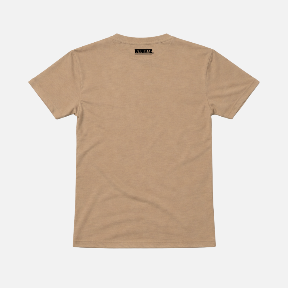 Weermag t-shirt stone back view