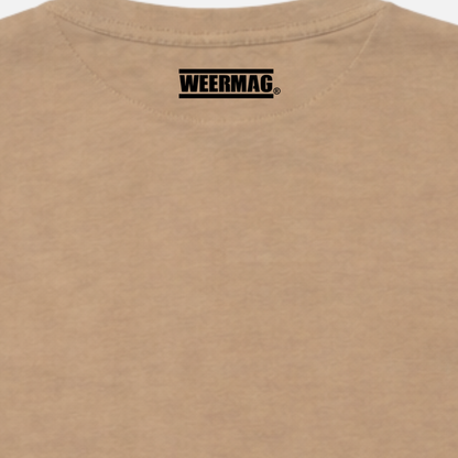 Weermag t-shirt stone back close up