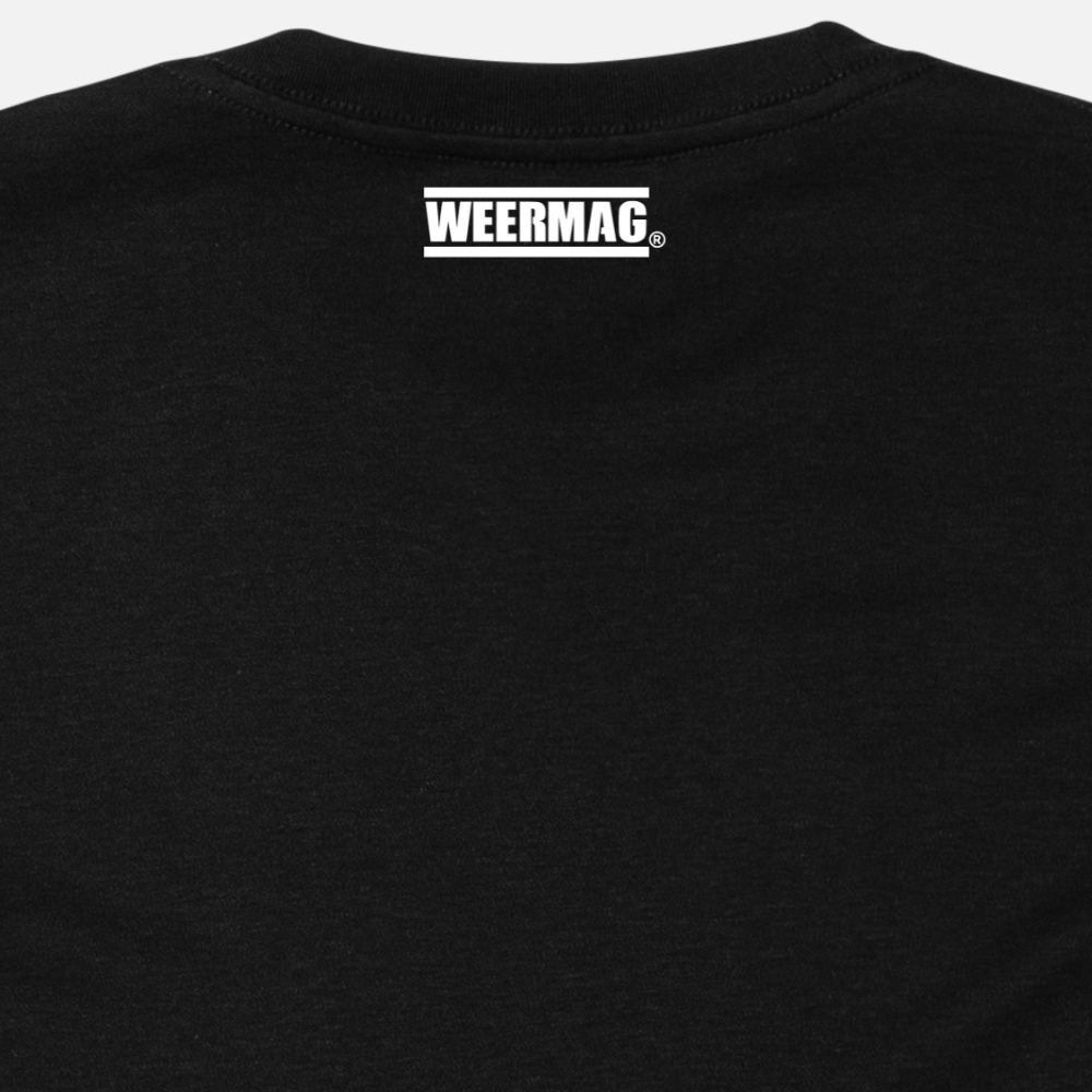 Weermag t-shirt black back close up