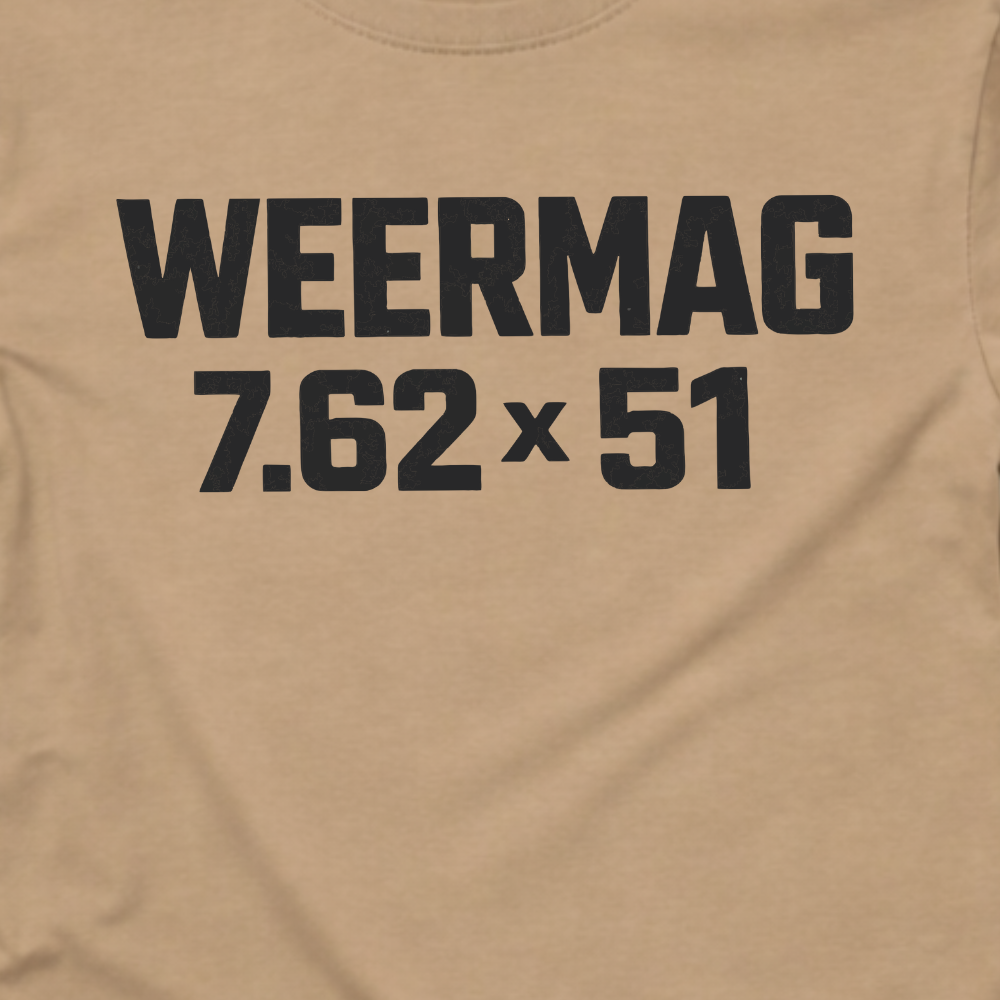 Weermag Charlie Tee stone military-inspired t-shirt front