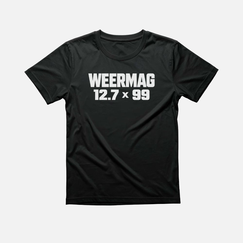 Weermag Kilo Tee black front view