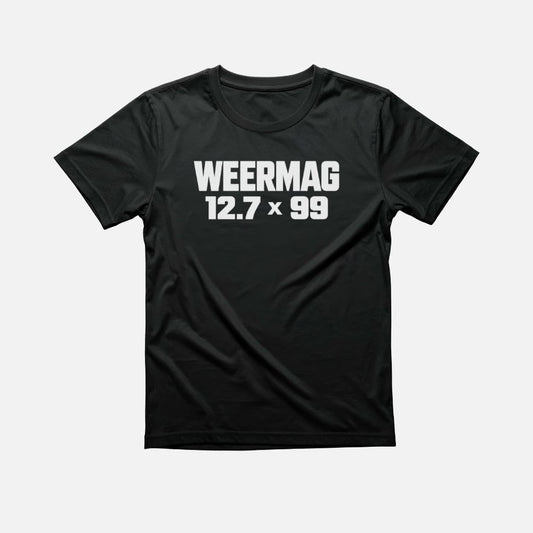 Weermag Kilo Tee black front view