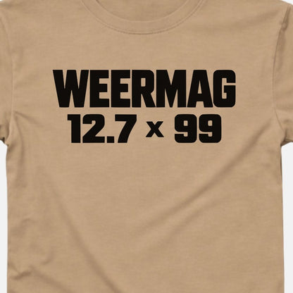 Weermag Kilo Tee stone design close up