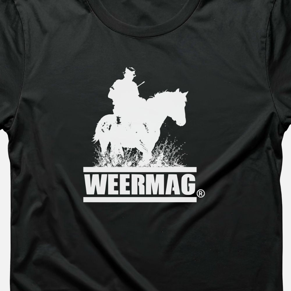 Weermag Lima Tee black design close up