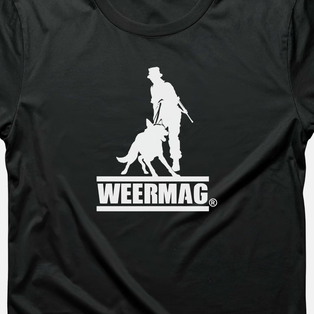 Weermag Mike Tee black design close up