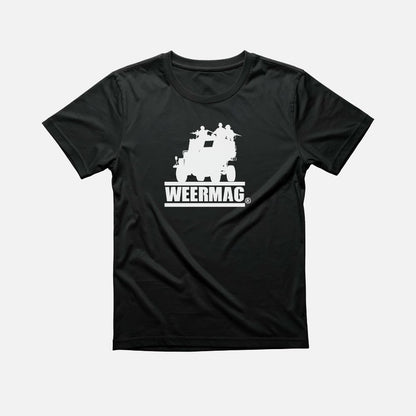Weermag November Tee black front view