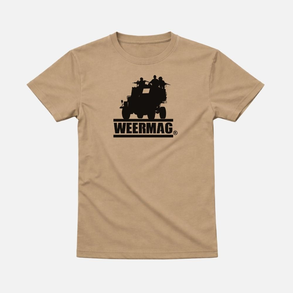 Weermag November Tee stone front view