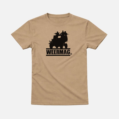 Weermag November Tee stone front view