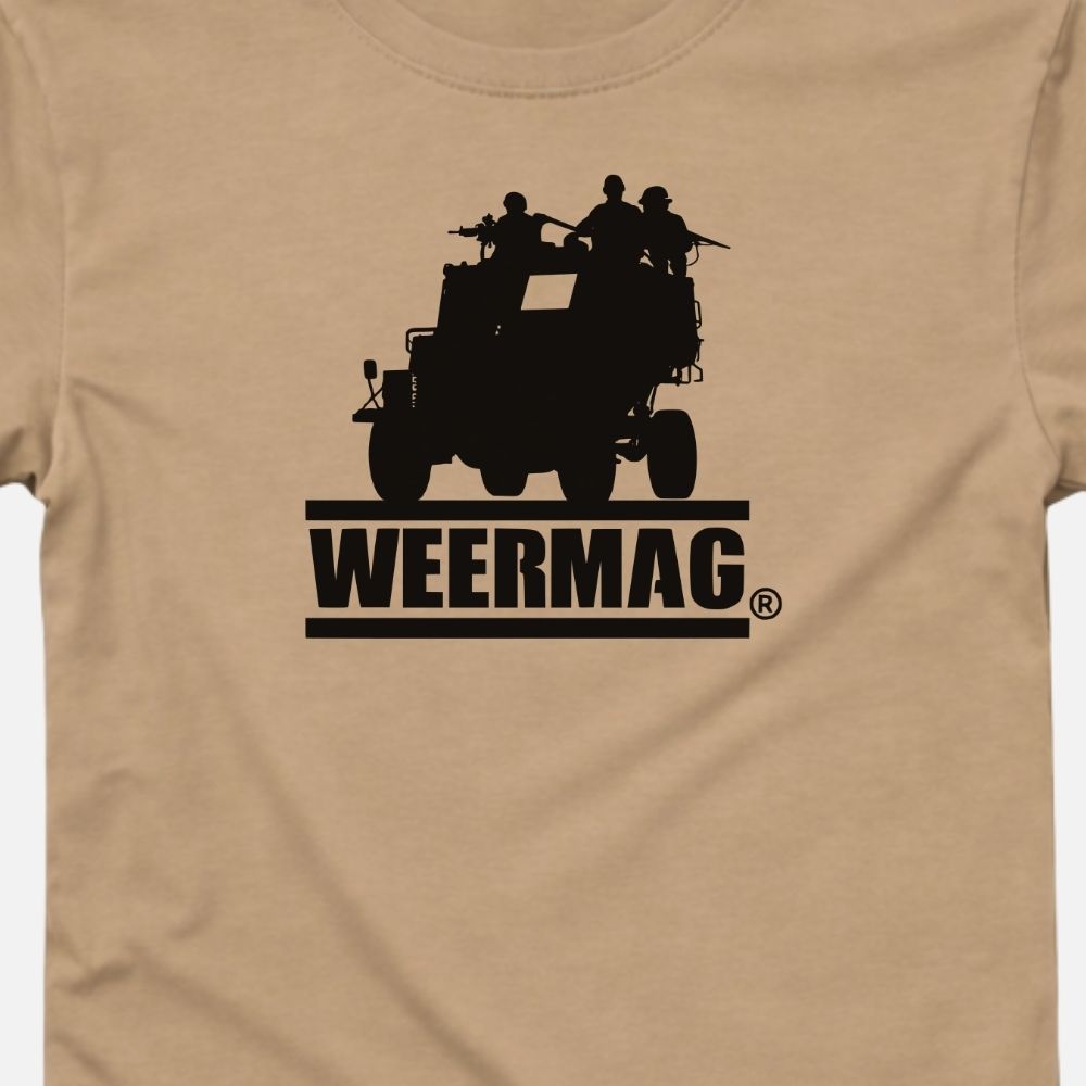 Weermag November Tee stone design close up