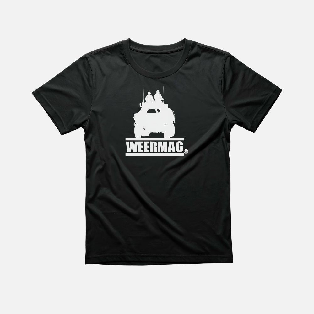 Weermag Oscar Tee black front view
